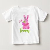 Lapin avec fleurs bébé T-shirt (Devant)