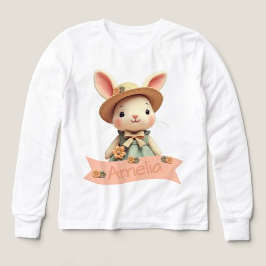 Lapin Avec Nom Typographie (Motif recto)