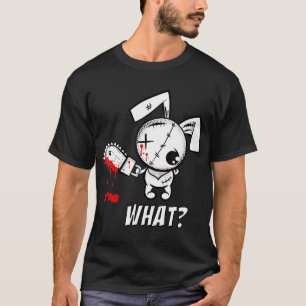 Lapin avec T-shirt tronçonneuse
