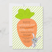 Lapin avec une grosse invitation à la carotte (Devant)