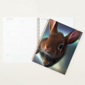 Lapin Bébé Courant Dans L'Espace  (Devant avec enveloppe)