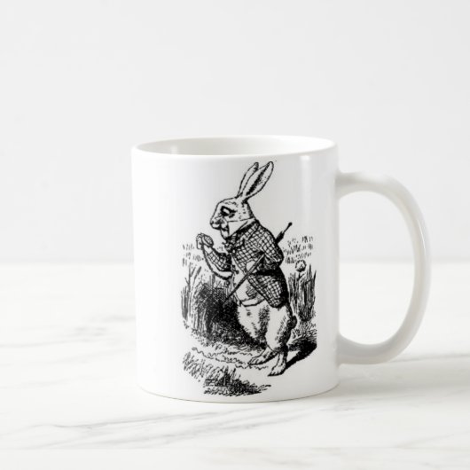 Lapin blanc - Alice dans la tasse du pays des (Droite)