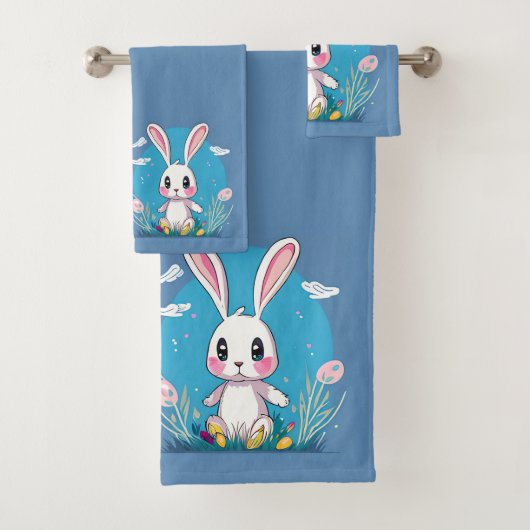 Lapin blanc de Pâques (En situation)