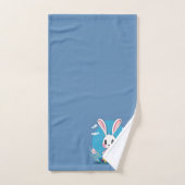 Lapin blanc de Pâques (Serviette à main)