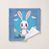 Lapin blanc de Pâques (Gant de toilette)