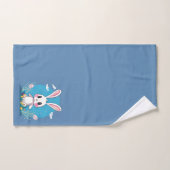 Lapin blanc de Pâques (Serviette à main)