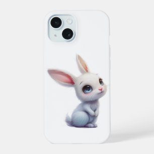 Lapin Blanc Mignon aux Grands Yeux Bleus