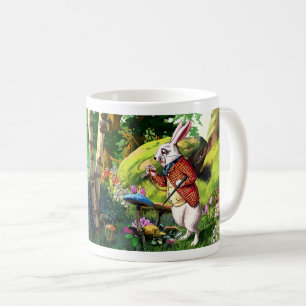 Lapin blanc Mugs de Pâques "Alice au pays des me