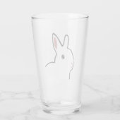 Lapin blanc - Tumbler de verre (Dos)