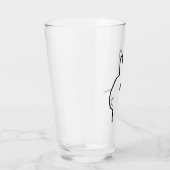 Lapin blanc - Tumbler de verre (Droite)