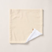 Lapin brun sur beige champagne clair (Gant de toilette)
