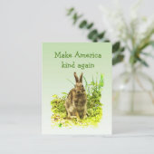 Lapin Bunny Rendre l'Amérique comme carte postale (Debout devant)