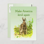 Lapin Bunny Rendre l'Amérique comme carte postale (Devant / Derrière)