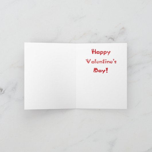 Lapin - carte de Valentine (Intérieur)