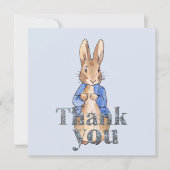 Lapin classique en veste bleue Merci  (Devant)