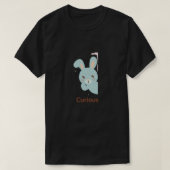Lapin Curieux – T-Shirt au Caractère Pastel (Design devant)