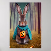 Lapin dans la forêt | AI Art Poster (Devant)