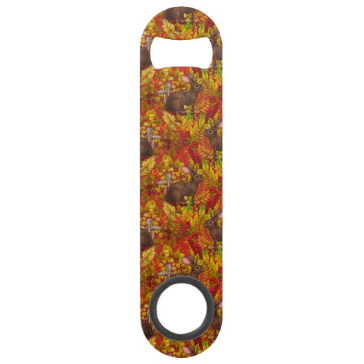 Lapin d'automne en rouge (Dos)