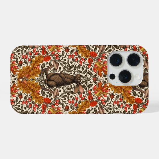 Lapin d'automne sur blanc (Verso Horizontal)