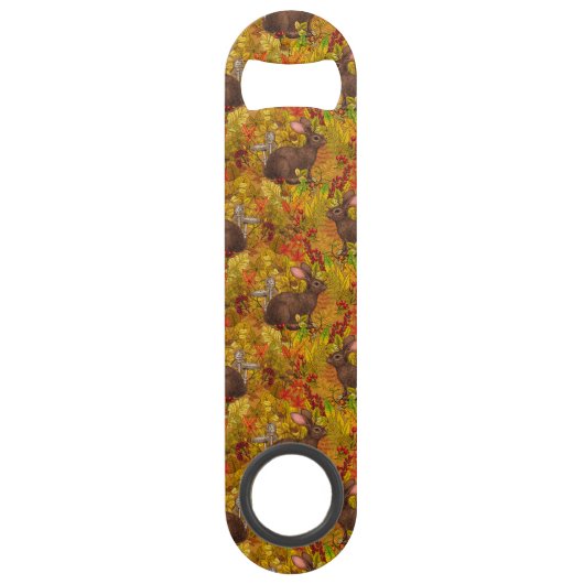 Lapin d'automne sur ocre (Dos)