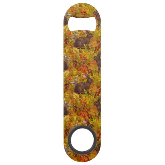 Lapin d'automne sur ocre (Devant)