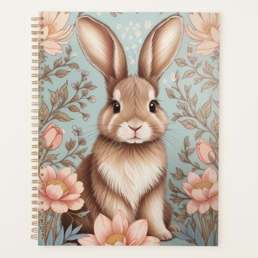 Lapin de bébé mignon Floral pastel (Devant)