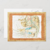 LAPIN de carte de voeux de Pâques (Devant / Derrière)