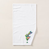 Lapin de lapin de puissance de fleurs (Serviette à main)
