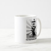 Lapin de Mauvais-Âne avec la tasse de café de (Devant droit)