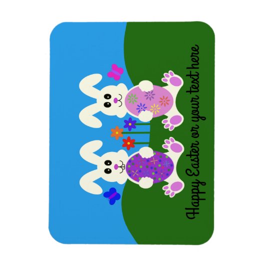 Lapin de Pâques #4 Magnet (Vertical)