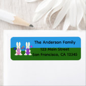 Lapin de Pâques #7 Adresse de retour Étiquettes (En situation)