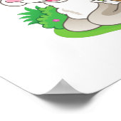 Lapin de Pâques, affiche d'agneau et de poussin. (Coin)