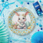 Lapin de Pâques Assiette en Papier Joyeuse (Fête)