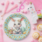 Lapin de Pâques Assiette en Papier Joyeuse (Fête)