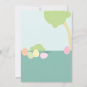 Lapin De Pâques Avec Invitation À Signer (Dos)