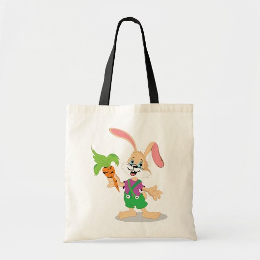 Lapin de Pâques avec le sac fourre-tout à carotte (Devant)