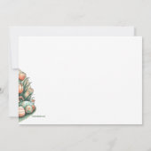 Lapin de Pâques avec panier d'oeufs Faire-part de  (Dos)