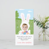 Lapin de Pâques - Carte photo (Debout devant)