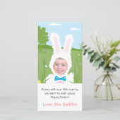 Lapin de Pâques - carte photo (Debout devant)