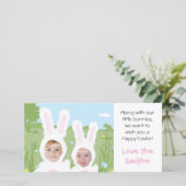 Lapin de Pâques - Carte photo (Debout devant)