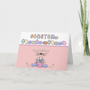 Lapin de Pâques D8 - Carte de vœux de Pâques