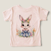 Lapin De Pâques Dans Une Robe Bleue (Design Verso)