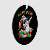 Lapin de Pâques drôle qui fait le dabbing Joyeuses (devant)