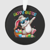 Lapin de Pâques drôle qui fait le dabbing Joyeuses (devant)