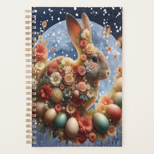 Lapin de Pâques en fleurs (Devant)