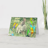 LAPIN DE PÂQUES ET FÉES CARTE (Devant)