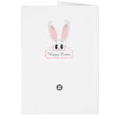 Lapin de Pâques et Oeuf de Pâques sur bleu clair (Dos)