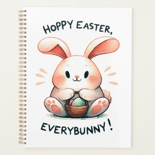 Lapin de Pâques Joyeuses Pâques, tout le monde ! (Devant)