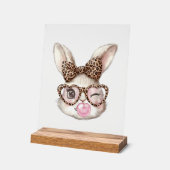 Lapin de Pâques Lunettes Mignonnes Léopard Lapin d (Angle)