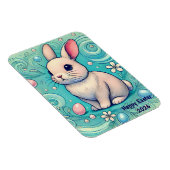 LAPIN ~ DE ~ PÂQUES ~ Magnet Photo Flexible (Côté Droit)
